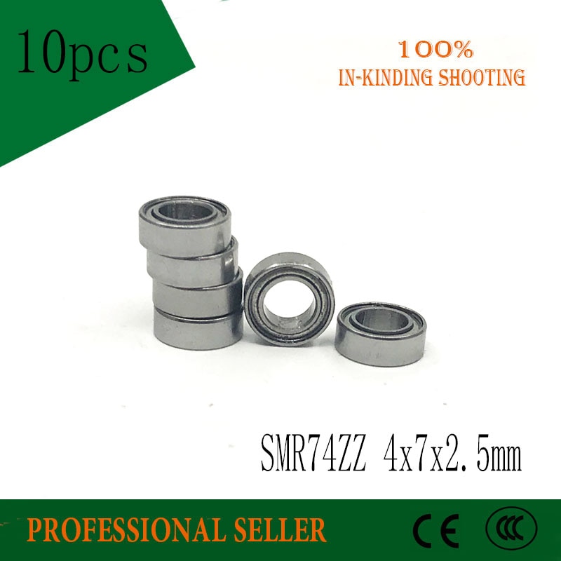 10PCS SMR74 ZZ 4x7x2.5mm ABEC-5 SMR74ZZ 4*7*2.5mm ..